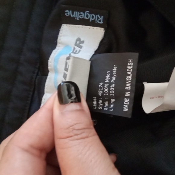 Obermeyer Black Ladies Ski Pants Vintage Ridgeline Gelanots Thermolite Size 4 - Picture 5 of 10